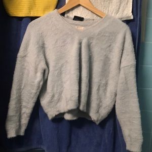 Furry Pastel Blue Sweater